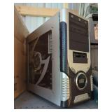 Desktop Computer Tower with Transparent Side Panel and Multi-Card Reader
