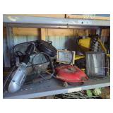 Portable Work Lights and Shop Equipment