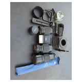 Photography Accessories Including Lenses, Bellows, and Flash