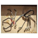 S-Shape Offset Box End Wrench Set with Carabiner Clips