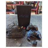 Sony PlayStation 2 Console Model SCPH-39001 with Two Controllers and Cables