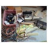 Electronics Assortment including Sylvania DVD/VCR Player, Midland Weather Radio, and Accessories