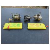 Fishing Gear Assortment: Yellow Bird Planer Boards and Reels