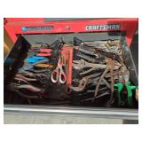 Assorted Hand Tool Collection Including Pliers, Wrenches, and Snips
