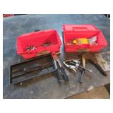 Hand Tools and Electrical Connectors with Storage Boxes