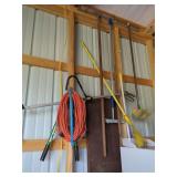 Assorted Cleaning and Utility Tools with Extension Cord