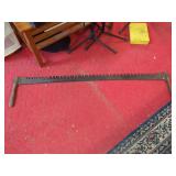 Two-Man Crosscut Saw with Wooden Handles