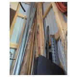 Assorted Metal and Wood Material Storage Collection