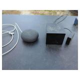 Amazon Fire TV Cube and Google Nest Mini Smart Speaker
