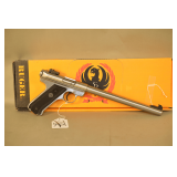 Ruger Mark II Stainless Target Pistol In .22 Long Rifle Caliber,
