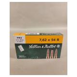 7,62 x 54 R FMJ Lellier & Bellot 20 Round Full Box
