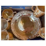 Peach Luster Serving Dishes