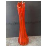 L.E.Smith Amberina Swung Vase