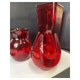 Red Glass Decor