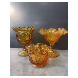 Fenton & L. E. Smith Amber Glass
