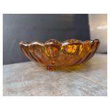 Vintage Indiana Sunflower Footed Bowl