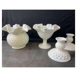 Fenton (marked) Hobnail Milk Glass - 4