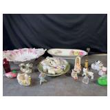 Miniature Figures and Vintage Bowls