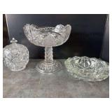 EAGP Sunbeam Comport and Other Glass Service Dishes