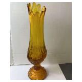 Kanawha Moon and Stars Swung Vase Amber
