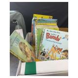 Vintage Golden Books and Binder