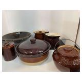 Brown Crockery Items - 6