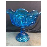 L.E.Smith Moon and Stars Large Compote
