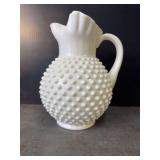 Fenton White Milk Glass Pitcher