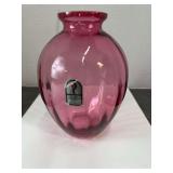 Pilgrim Cranberry Vase
