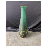 Vintage Venetian Hand-Blown Crystal Vase