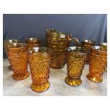 Harvest Gold Pitcher and Glasses
