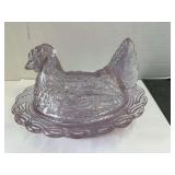 Mosser Glass Hen on Nest