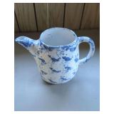 Bybee Spongeware Ceramic Creamer with Handle