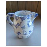 Bybee Handcrafted Pottery Pitcher with Blue Mottled Glaze