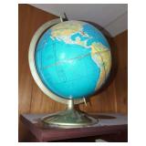 Desktop World Globe with Analemma and Meridian Ring