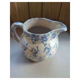 Speckled Glaze Ceramic Pitcher Marked BB