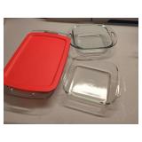 Pyrex Glass Baking Dish Set with Lid