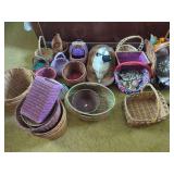Woven Baskets and Decorative Items