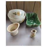 Assorted Ceramic Bowls and Decorative Pieces