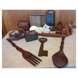 Assorted Decorative Wooden Kitchenware and Home Accessories Collection