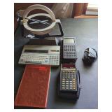 Texas Instruments Compact Computer 40, SR-51A Calculator, HP 48SX Calculator, and Star Finder