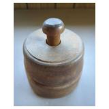 Wooden Butter Mold with Wheat Design