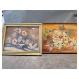 Framed Floral Paintings