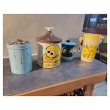 Assorted Kitchen Canisters and Pitcher