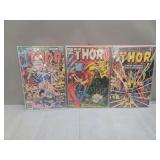 Thor Comic Book Assortment Issues #188, #229, #254