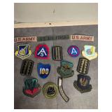 Assorted Military Patches: U.S. Army, U.S. Air Force