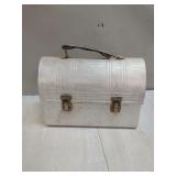 Metal Lunch Box with Embossed Pattern