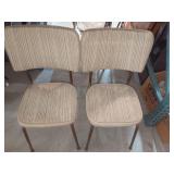 Upholstered Dining Chairs with Coffee Table