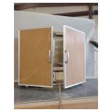 Illuminated Nail Dryer and Vanity Cabinet