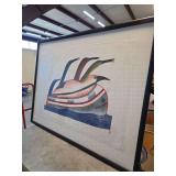 Dorset 1990 Stonecut and Stencil Print, "Journey to Kudjuak", 24/50